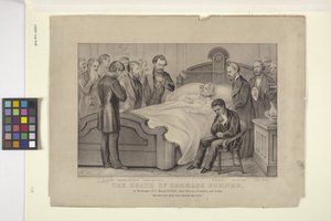 Muerte de Charles Sumner (litografía) de N. and Ives J.M. (1824 95) Currier