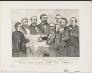 Presidente Hayes y su gabinete, c.1877