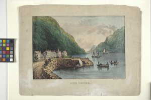 Ross Trevor (litografía coloreada a mano) de N. and Ives J.M. (1824 95) Currier