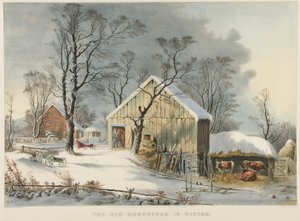 La vieja casa en invierno