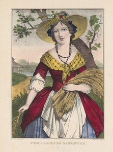 La hija del granjero de Currier and Ives