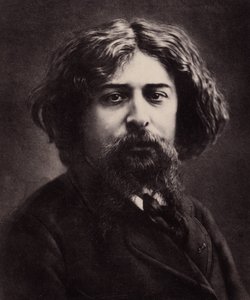 Retrato de Alphonse Daudet (1840-1897), escritor francés (foto) de Nadar