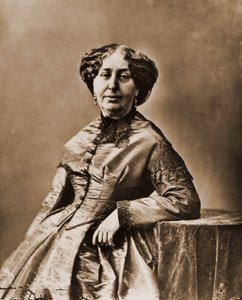 Retrato de George Sand (Aurore Dupin, Baronne Dudevant) (1804-1876), novelista