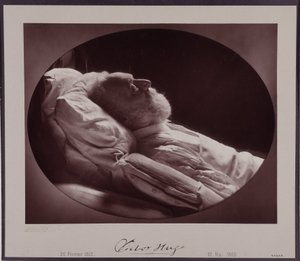 Victor Hugo en su lecho de muerte, 22 de mayo de Nadar