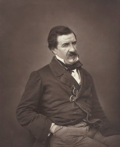 Champfleury nacido Jules François Felix Fleury-Husson, crítico y novelista francés, 1821-1889, c. 1855 de Nadar