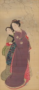 Bellezas bajo los cerezos en flor de Nagasawa Rosetsu