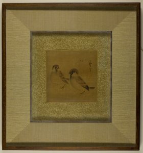 Dos gorriones de Nagasawa Rosetsu