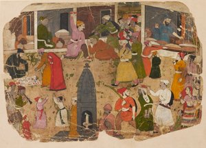 Un alboroto en el bazar, 1750-1760