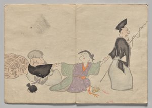 Escena de The Kōrin Picture Book (Volumen 1) de Nakamura Hochu