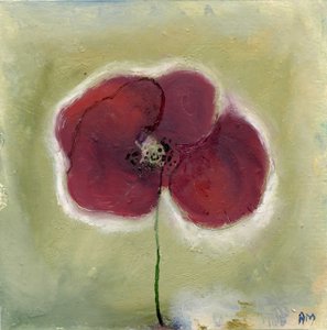 Amapola en mi diario, 2013 (aceites) de Nancy Moniz Charalambous