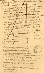 Borrador del texto para inclusión en Le Moniteur Universel, 16 de abril de 1801, 1921
