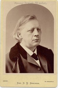 Henry Ward Beecher (1818-87), clérigo y reformador social estadounidense de Napoleon Sarony
