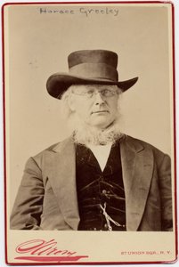 Horace Greeley (1811-72), político y editor de periódicos de EE.UU.