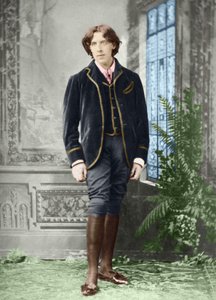 Oscar Wilde (1854 - 1900) alrededor de 1882 (foto) de Napoleon Sarony
