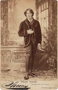 Retrato de Oscar Wilde 1854-1900, 1882 de Napoleon Sarony