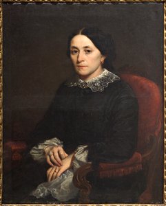 Retrato de una dama (óleo sobre lienzo) de Narciso Malatesta