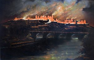 Reventón en la ciudad de Carcassonne de Narcisse Salières