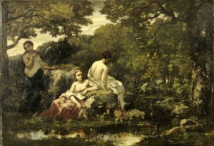 Idilio de Narcisse Virgile Diaz de la Peña