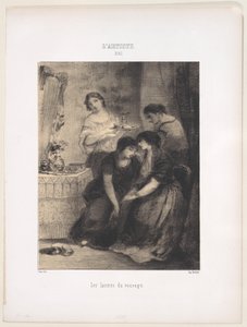 Les Larmes du veuvage, 1830-76 de Narcisse Virgile Diaz de la Peña