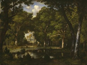 Estanque en el bosque, 1862 de Narcisse Virgile Diaz de la Peña
