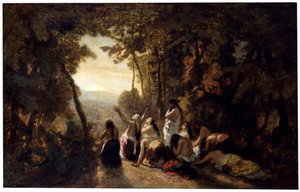 El lamento de la hija de Jefté, 1846 de Narcisse Virgile Diaz de la Peña