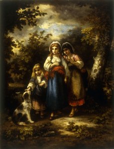 Los paseantes, 1876 de Narcisse Virgile Diaz de la Peña