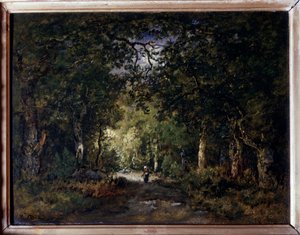 El camino bajo el bosque de Narcisse Virgile Diaz de la Peña