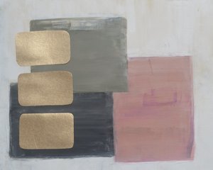 Bloques abstractos dorados de Natalie Avondet