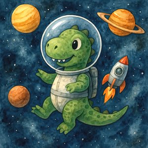 Aventura espacial con dinosaurios de Natalie Bruns
