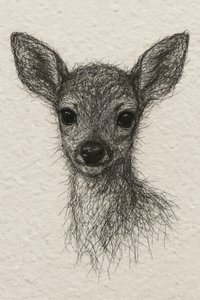Retrato de un cervatillo de Natalie Bruns