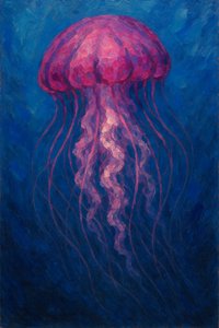 Medusa rosa brillante de Natalie Bruns