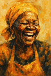 Retrato de una risa dorada