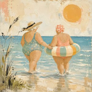 Un alegre paseo por la playa de Natalie Bruns