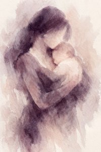 El abrazo de una madre cariñosa