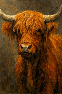 La majestuosa vaca de las Highlands de Natalie Bruns