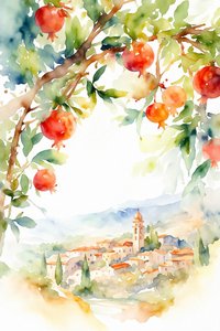 Granadas sobre un pueblo de la Toscana de Natalie Bruns