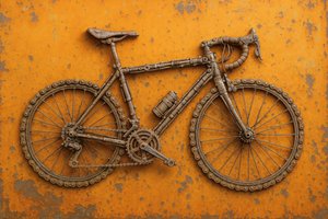 Bicicleta rústica con cadena de Natalie Bruns