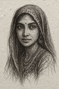 Retrato sereno de un indio de Natalie Bruns