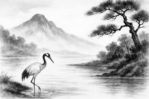 Escena tranquila en el lago Crane de Natalie Bruns
