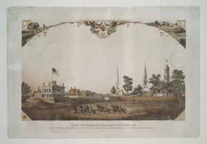Vista de la plaza pública, Atlanta, Ga. de Nathan B. Abbott