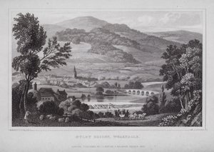 Puente de Otley, Wharfdale de Nathaniel (after) Whittock
