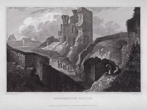 Castillo de Sarborough de Nathaniel (after) Whittock