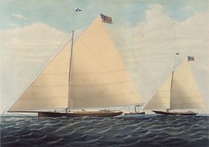 Yate Cutter Scud de Filadelfia - Modelado por Robert L. Stevens, Esq. de Nathaniel Currier