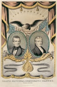 Gran estandarte nacional demócrata de Nathaniel Currier
