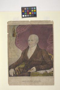 John Quincy Adams (litografía coloreada a mano) de Nathaniel Currier