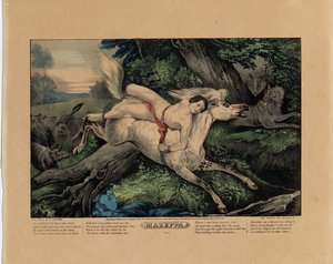 Mazeppa, 1846 (placa dos de cuatro) de Nathaniel Currier