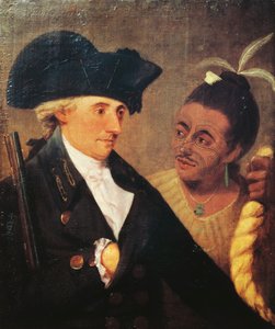 Retrato del Capitán Charles Clerke (1741-1779), capitán inglés y compañero de viaje de James Cook (1728-1779)