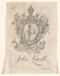 Ex libris de John Lowell de Nathaniel Hurd