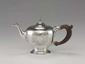 Tetera, c.1755-1760 de Nathaniel Hurd