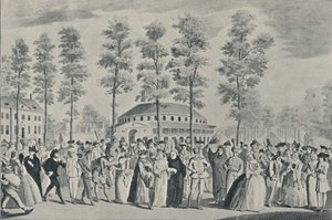 El Baile del Jubileo en los Jardines de Ranelagh, 26 de abril de 1749, 1920 de Nathaniel Parr